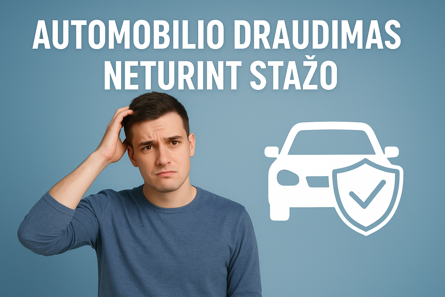 automobilio draudimas neturint stažo